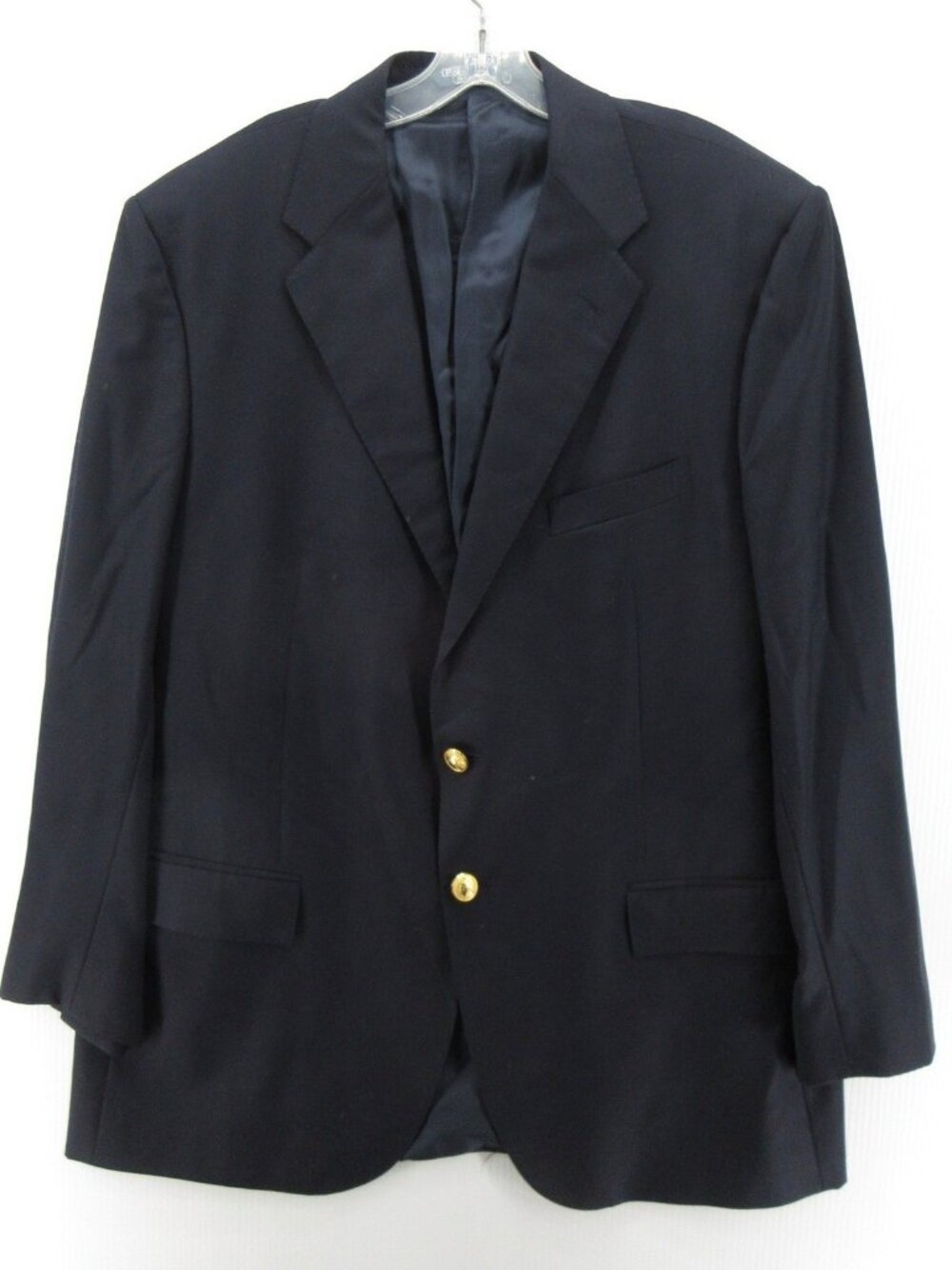 VTG Polo Ralph Lauren Sport Coat 50 L Navy Blazer Gold Buttons Italy